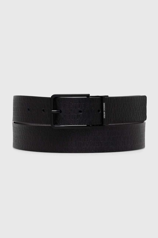 Двосторонній шкіряний ремінь Armani Exchange чорний 951325.2F800.NOS