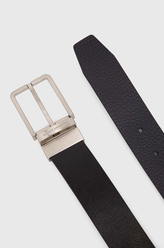 Doplnky Obojstranný kožený opasok Armani Exchange XM000185.AF11958.NOS čierna
