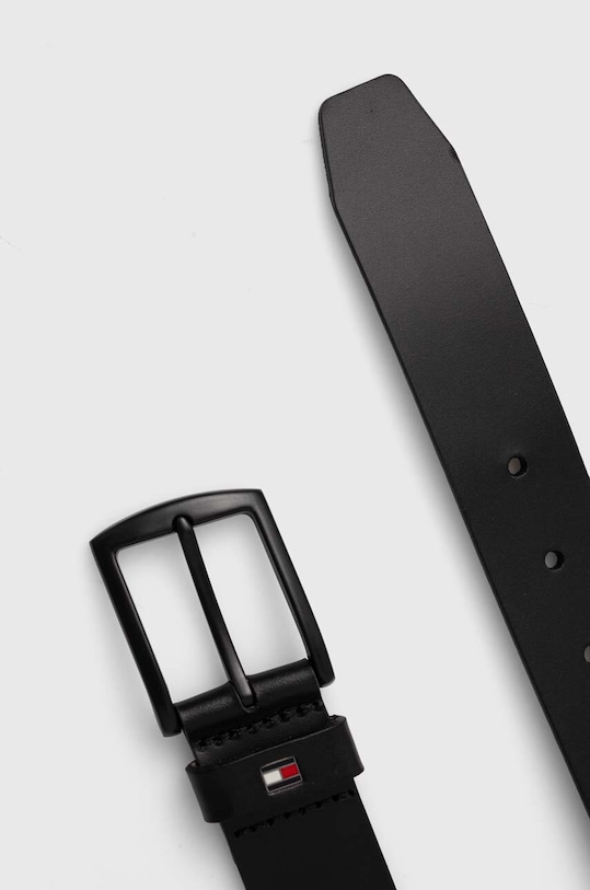 Tommy Hilfiger curea de piele AM0AM08362 negru AA00