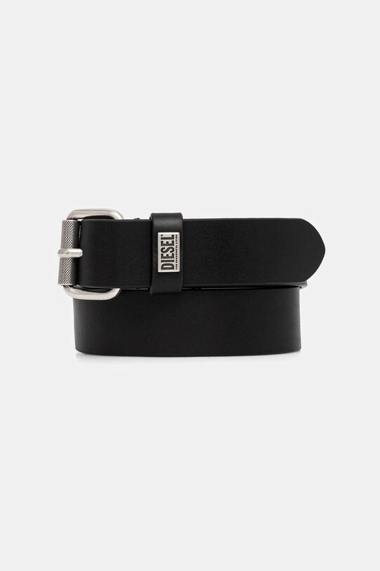 Diesel curea de piele B-BISCOTTO-LOOP negru X09798.PR227