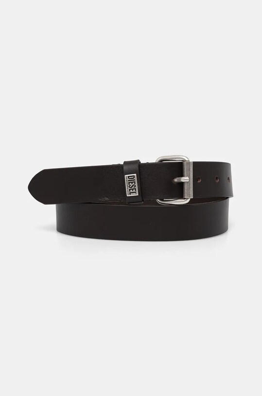 Diesel pasek skórzany B-BISCOTTO-LOOP czarny X09798.PR227