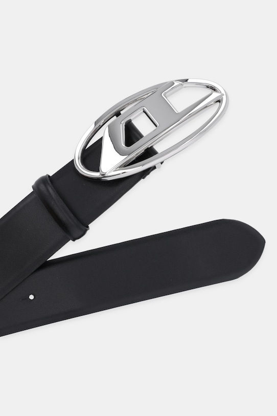 Diesel pasek skórzany OVAL D LOGO B-1DR X10133.P6364 czarny AA00