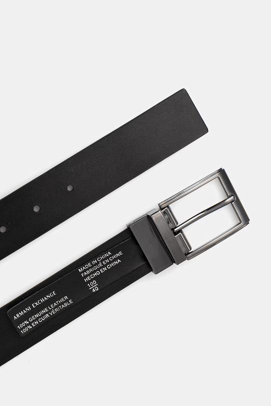 Armani Exchange pasek męski skórzany XM002861.AF22848.NOS czarny AA00