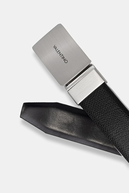 Akcesoria Valentino Bags pasek dwustronny męski skórzany LITECH VCP8BJ02 czarny