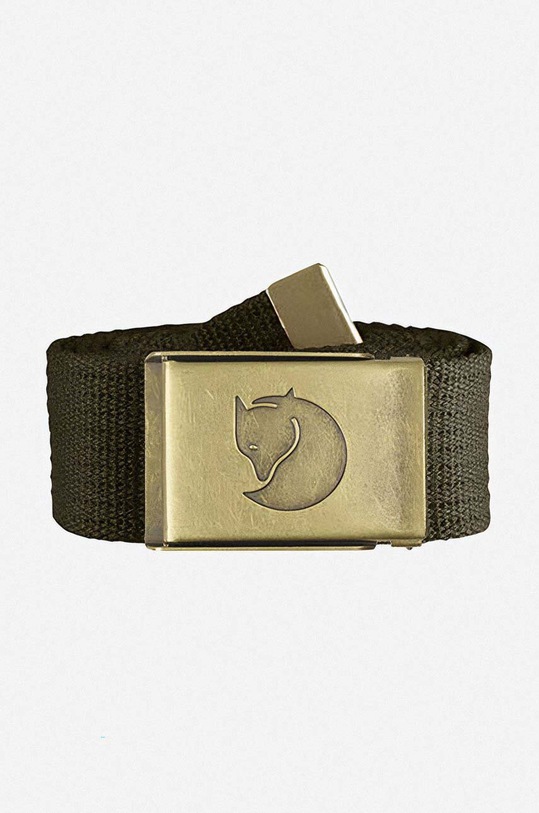 Fjallraven pasek Canvas Brass Belt F77297.633 zielony AA00