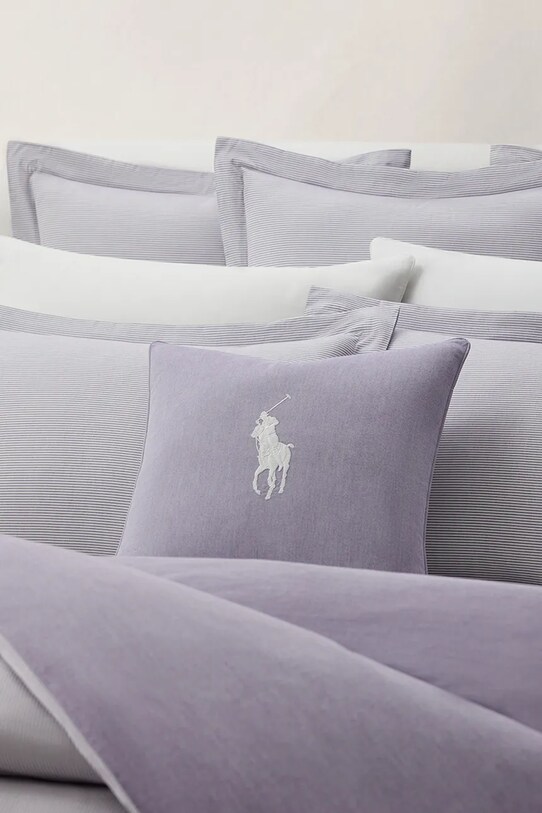 Obývacia izba a spálňa Obliečka na vankúš Ralph Lauren OXFORD Chalet 50 x 50 cm 1050300 fialová