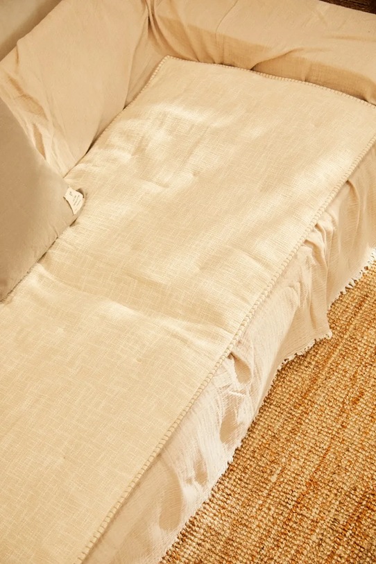 Salon i sypialnia Calma House topper na ławkę Asilah 70x220x3 cm ASILAH.TO220.CRU beżowy