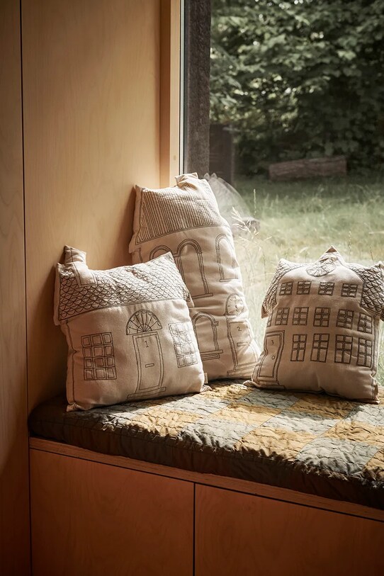 Dekoračný vankúš ferm LIVING Abode 1104268053 béžová AA00