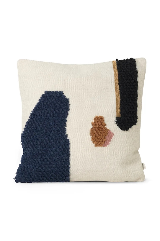 Vlnený dekoračný vankúš ferm LIVING Loop viacfarebná 7226