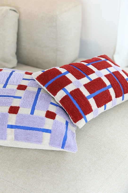 &k amsterdam poduszka dekoracyjna bawełniana Plano 50 x 30 cm multicolor 2538.03