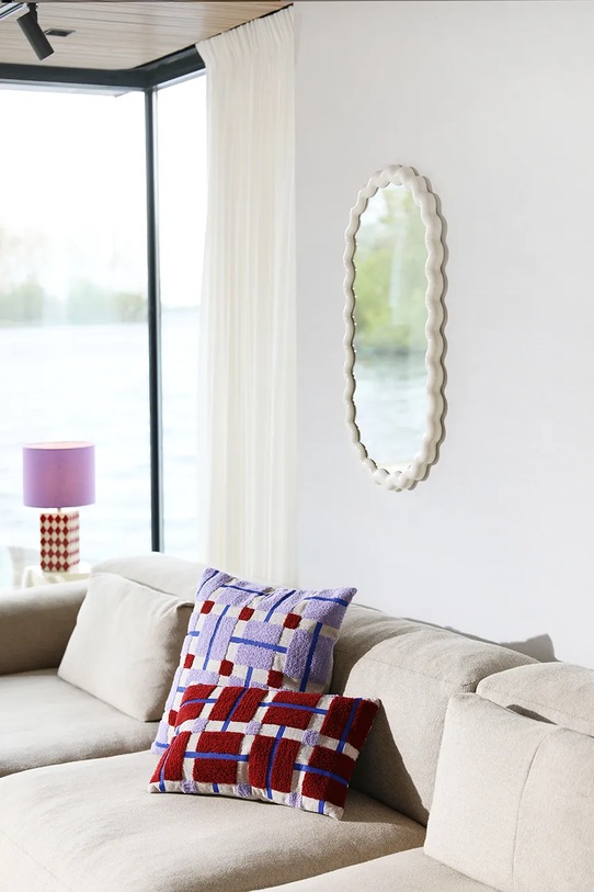 &k amsterdam poduszka dekoracyjna bawełniana Plano 50 x 30 cm 2538.03 multicolor