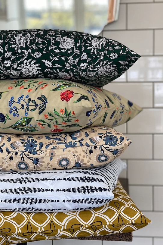 Salon i sypialnia House Doctor poszewka dekoracyjna na poduszkę HDHako 50 x 50 cm 210432303 zielony