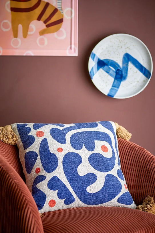 Living și dormitor Bloomingville pernă decorativă Eviaya 45 x 45 cm 82062683 violet