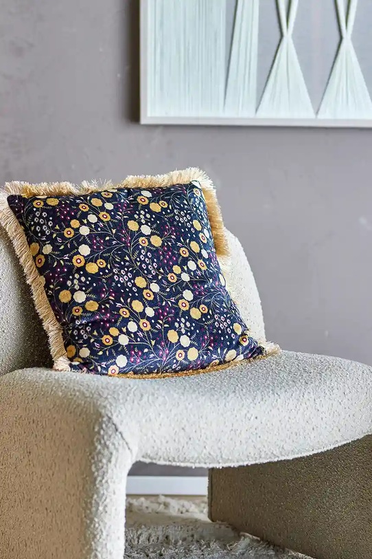 Bloomingville poduszka ozdobna Eydis 45 x 45 cm multicolor 82062913