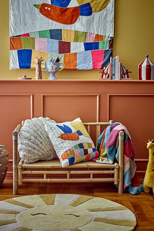 Хлопковая декоративная подушка Bloomingville Colorine 45 x 45 cm 82062675 мультиколор