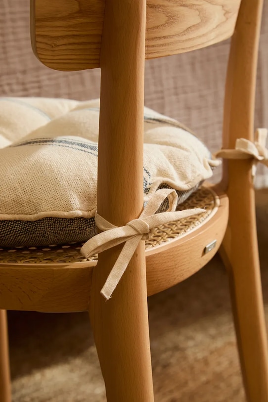 Calma House poduszka na krzesło bawełniana Bari 40 x 4 cm beżowy BARI.40D.GRO