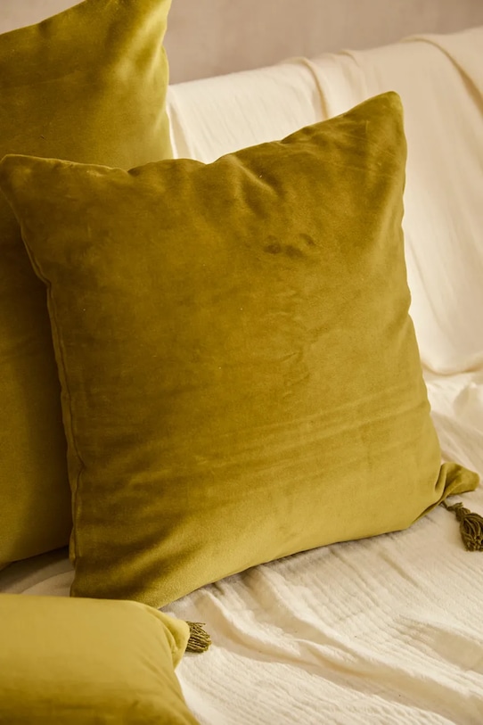 Calma House poszewka dekoracyjna na poduszkę bawełniana Velour 45 x 45 cm zielony VELOUR.45.VER