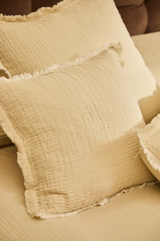 Calma House poszewka dekoracyjna na poduszkę bawełniana Layer 45 x 45 cm beżowy LAYER2.45.CRU