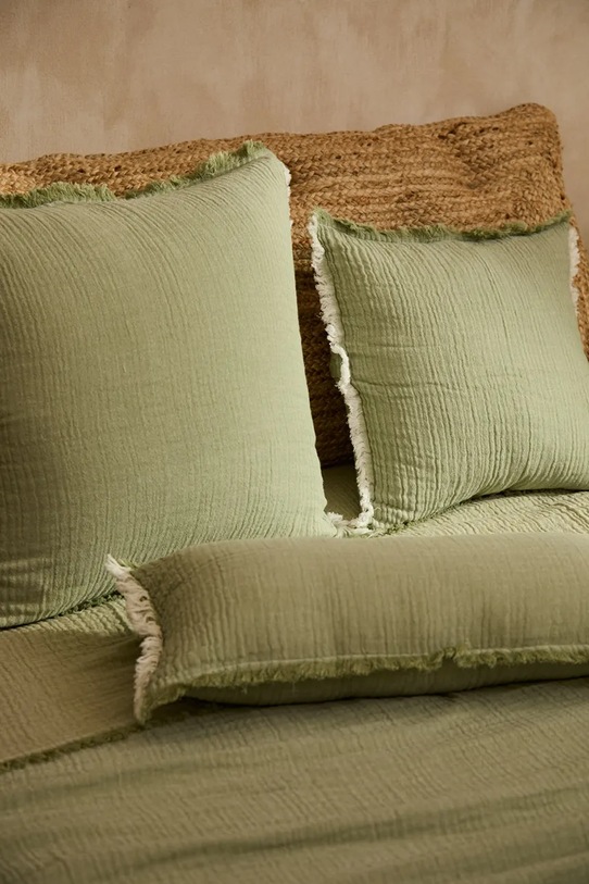 Salon i sypialnia Calma House poszewka dekoracyjna na poduszkę bawełniana Layer 45 x 45 cm LAYER2.45.VER zielony