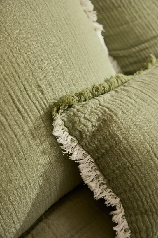 Calma House poszewka dekoracyjna na poduszkę bawełniana Layer 45 x 45 cm LAYER2.45.VER zielony