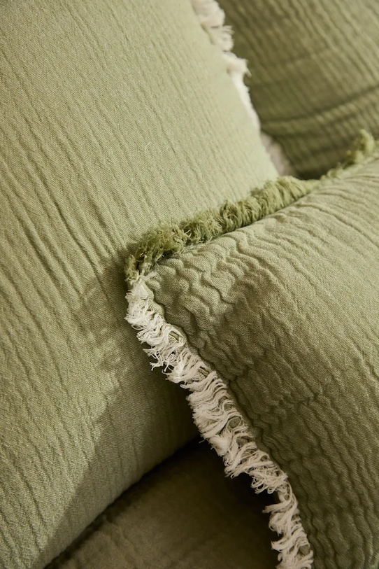 Calma House poszewka dekoracyjna na poduszkę bawełniana Layer 45 x 45 cm LAYER2.45.VER zielony