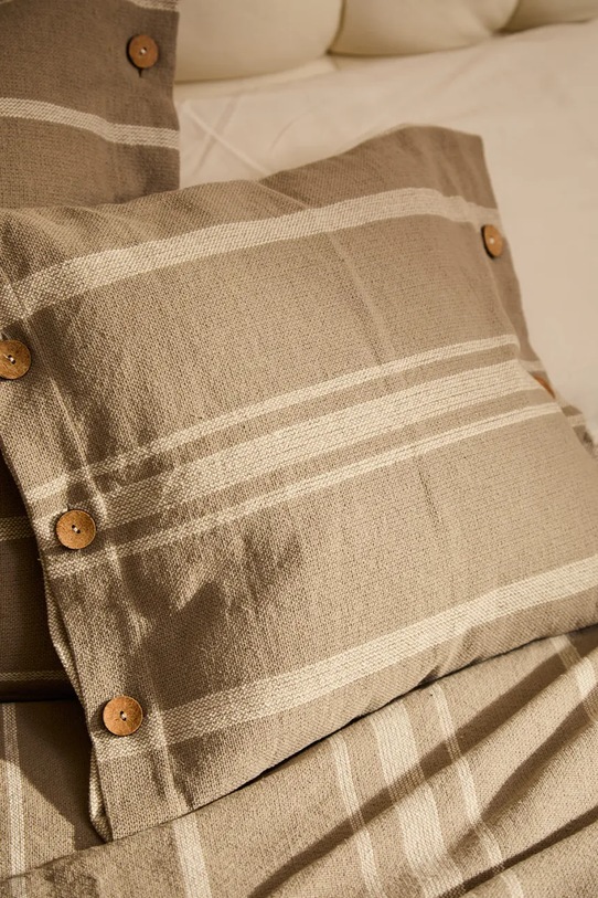 Calma House poszewka dekoracyjna na poduszkę bawełniana Sorento 45 x 45 cm beżowy SORENTO.45.PIE