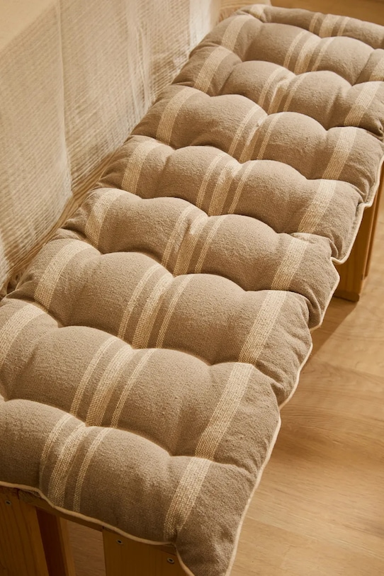 Dekoratívny bavlnený vankúš na lavicu Calma House Sorento 40 x 120 x 4 cm SORENTO.4.PIE béžová AA00