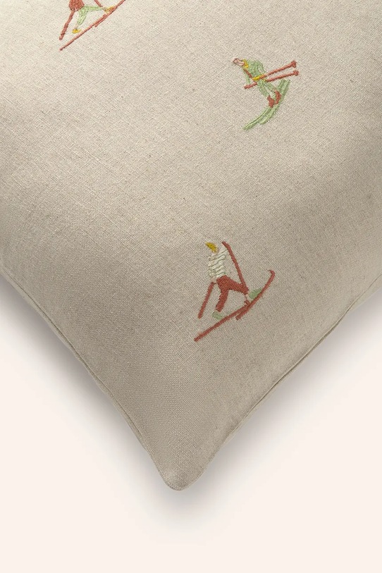 Calma House poszewka dekoracyjna na poduszkę z lnem Ski 45 x 45 cm SKI.45.CRU beżowy AA00