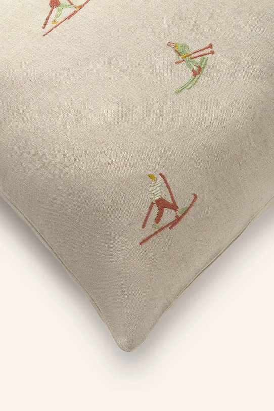 Calma House poszewka dekoracyjna na poduszkę z lnem Ski 45 x 45 cm SKI.45.CRU beżowy AA00