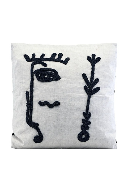 House Doctor poszewka dekoracyjna na poduszkę z bawełną HDIngo 50 x 50 cm biały 203533110