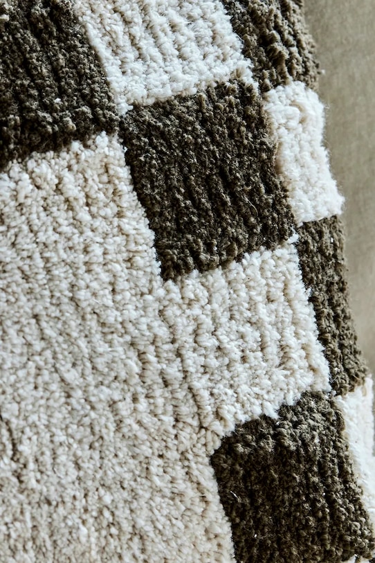 Salon i sypialnia House Doctor poszewka dekoracyjna na poduszkę bawełniana HDChess 50 x 50 cm 900000152 zielony