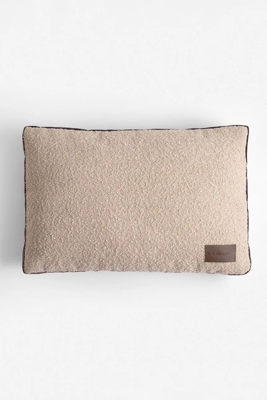 La Mania poduszka dekoracyjna Boucle 60 x 40 cm brązowy 5905549435076