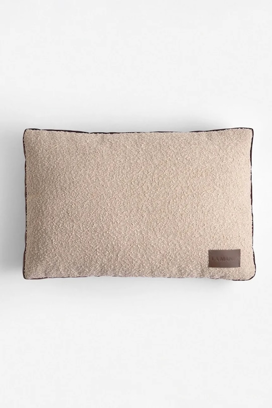 La Mania poduszka dekoracyjna Boucle 60 x 40 cm brązowy 5905549435076