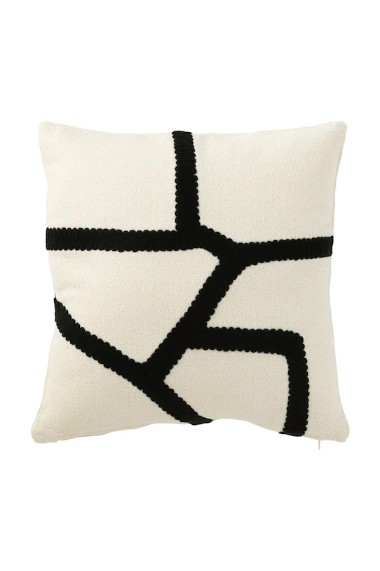 J-Line poduszka dekoracyjna 43 x 43 cm biały 34172.