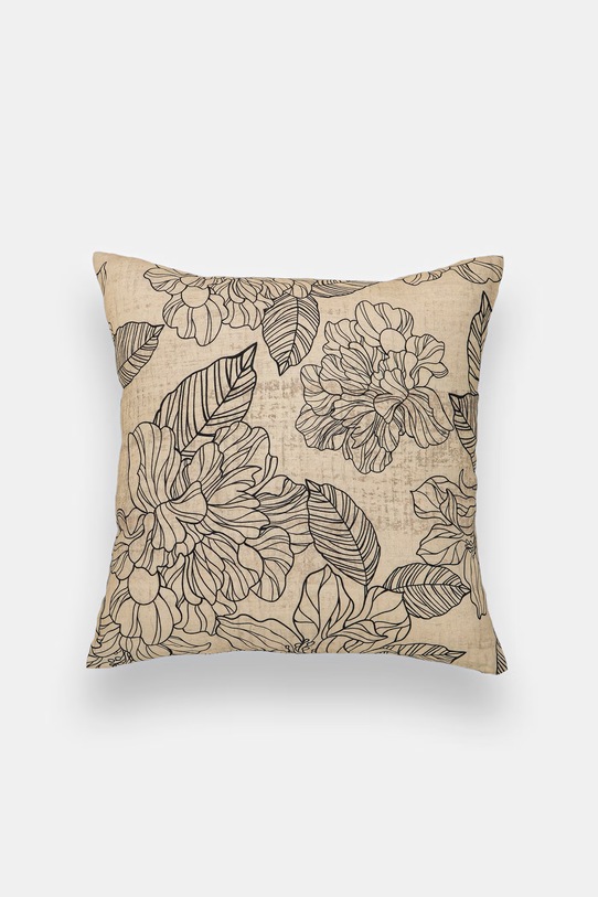 Inne povlak na polštář s dekorací s lnem 45 x 45 cm béžová ZEFIRA101.LINOSOFT19749