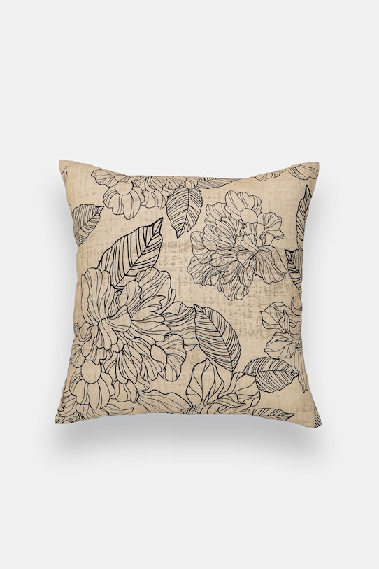 Inne povlak na polštář s dekorací s lnem 45 x 45 cm béžová ZEFIRA101.LINOSOFT19749
