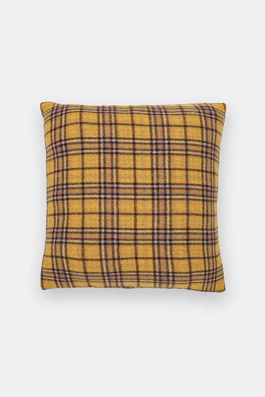 Poszewka na poduszkę dekoracyjna z lnem 45 x 45 cm żółty 207686.ALASKA