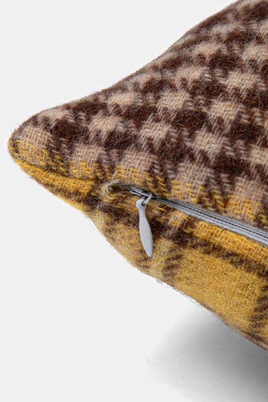 Poszewka na poduszkę dekoracyjna z lnem 45 x 45 cm 207686.ALASKA żółty AA00