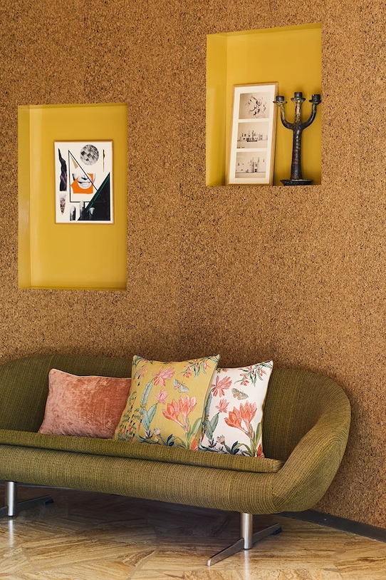 Salon i sypialnia Yves Delorme poszewka dekoracyjna z materiału tekstylnego EZIO Craie 45 x 45 cm 1069324 multicolor