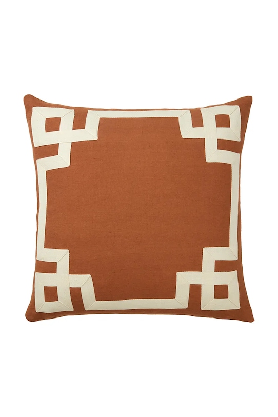 Olivier Desforges față de pernă decorativă din in ACHILLE Caramel 45 x 45 cm portocaliu 1069052