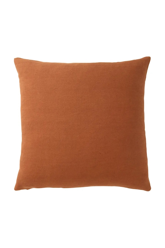 Olivier Desforges față de pernă decorativă din in ACHILLE Caramel 45 x 45 cm 1069052 portocaliu AA00