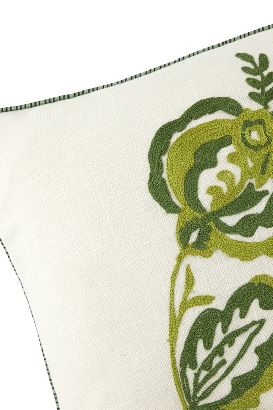 Salon i sypialnia Olivier Desforges poszewka dekoracyjna na poduszkę bawełniana GIRANDOL Palme 33 x 57 cm 1067433 biały