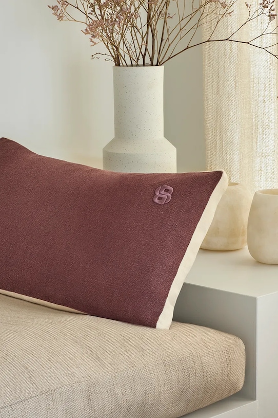 Salon i sypialnia BOSS poszewka na poduszkę lniana CLAYTON Moka 31 x 55 cm 1063373 brązowy