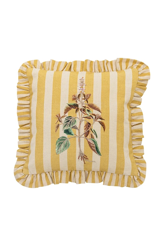 Bloomingville poduszka dekoracyjna bawełniana Camila 35 x 35 cm żółty 82069369