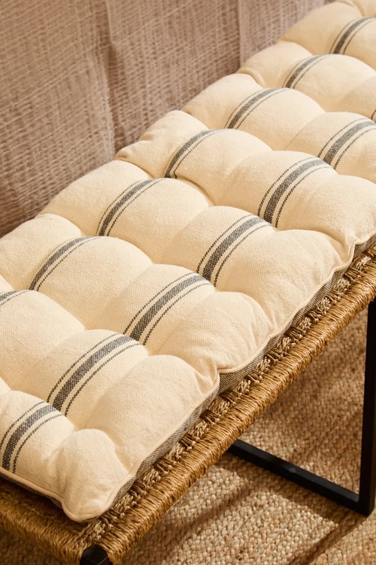 Salon i sypialnia Calma House poduszka dekoracyjna na ławkę bawełniana 40 x 124 x 4 cm BARI.4.GRO beżowy