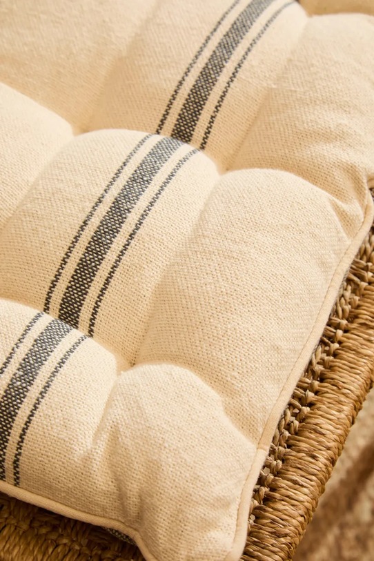 Calma House poduszka dekoracyjna na ławkę bawełniana 40 x 124 x 4 cm beżowy BARI.4.GRO