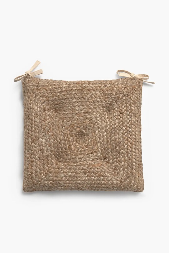 Calma House poduszka na krzesło jutowa 40 x 40 x 4 cm beżowy URAL.40G.NAT