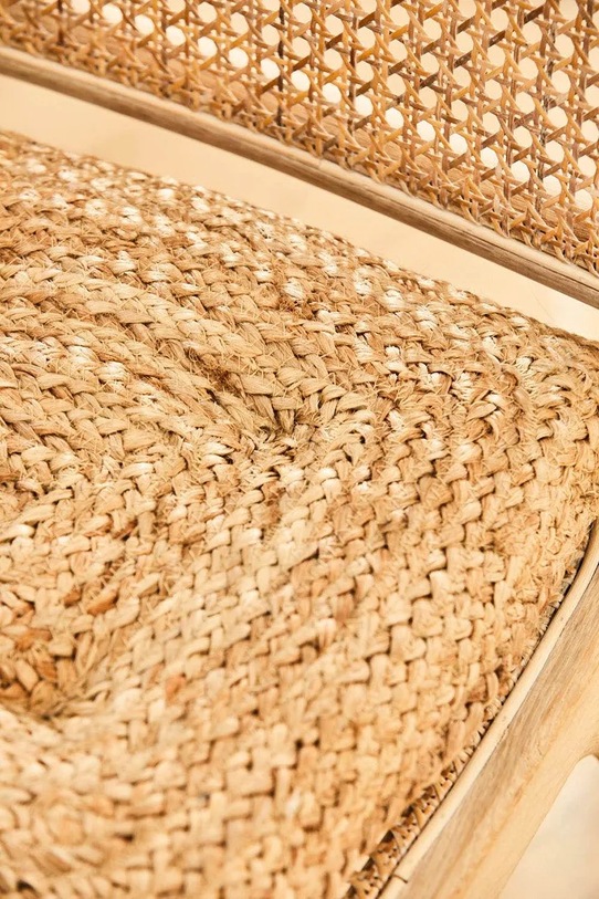 Calma House poduszka na krzesło jutowa 40 x 40 x 4 cm URAL.40G.NAT