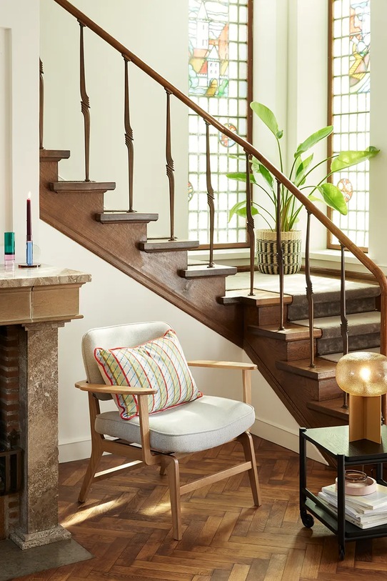 Salon i sypialnia Hübsch poduszka dekoracyjna z materiału tekstylnego 40 x 60 cm 701404 multicolor