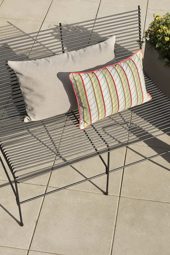 Hübsch poduszka dekoracyjna z materiału tekstylnego 40 x 60 cm multicolor 701404